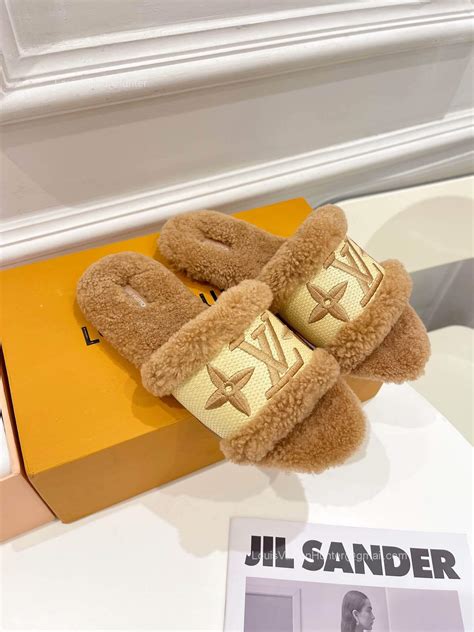 lv shearling slides - Mules and Slides .